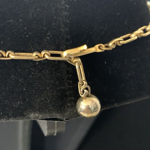 Vintage 50s Gold Tone Aurora Borealis Rhinestone Choker Necklace Leaf Design - Picture 6 of 7